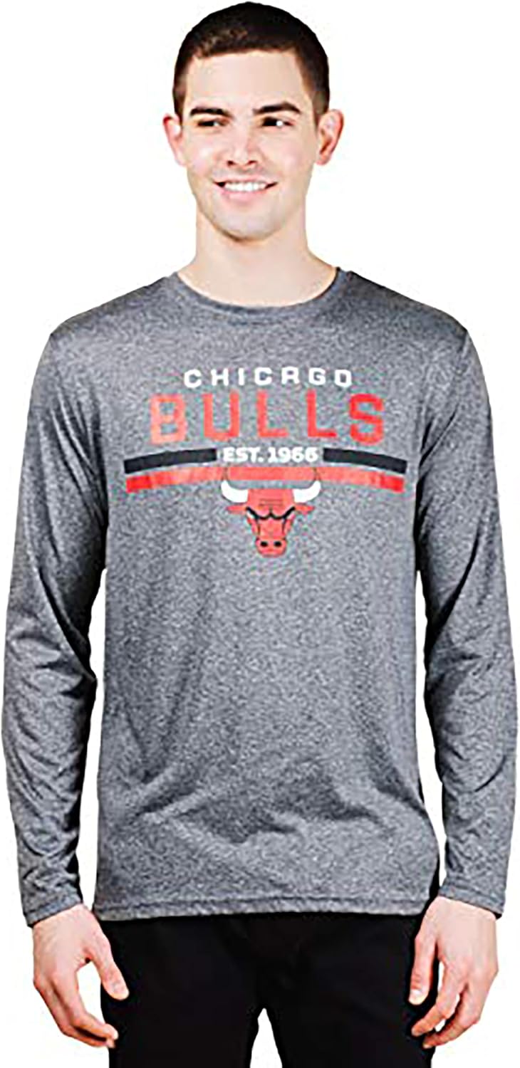 Ultra Game Men's NBA Official Active Long Sleeves Pullover T-Shirt - Image 2
