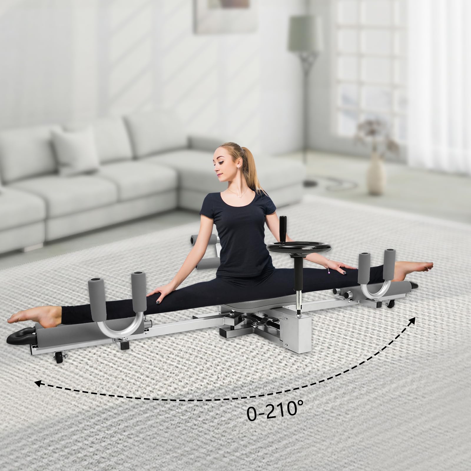 Pro Leg Stretcher, 330lbs Leg Split Machine for Flexibility Stretching Equipment Split Machine Home Gym Fitness Equipment for Ballet, Yoga, Dance Split Leg Training (Gray)
