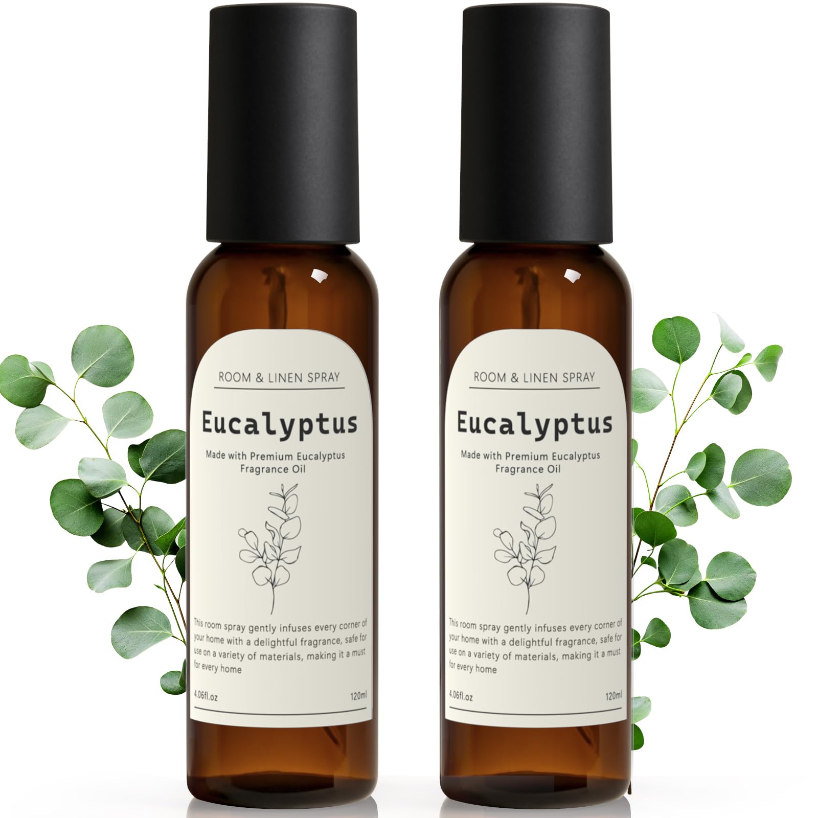 THE GOOD SOUL PROJECT Eucalyptus Linen and Room Spray, Fragrant Room Spray, Odor Eliminator, Long Lasting Air Fresheners for Home, Bedding, Fabrics, 8.12 fl oz