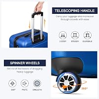 Amazon.com | YEMENREN Luggage Sets Hardside Lightweight Suitcase