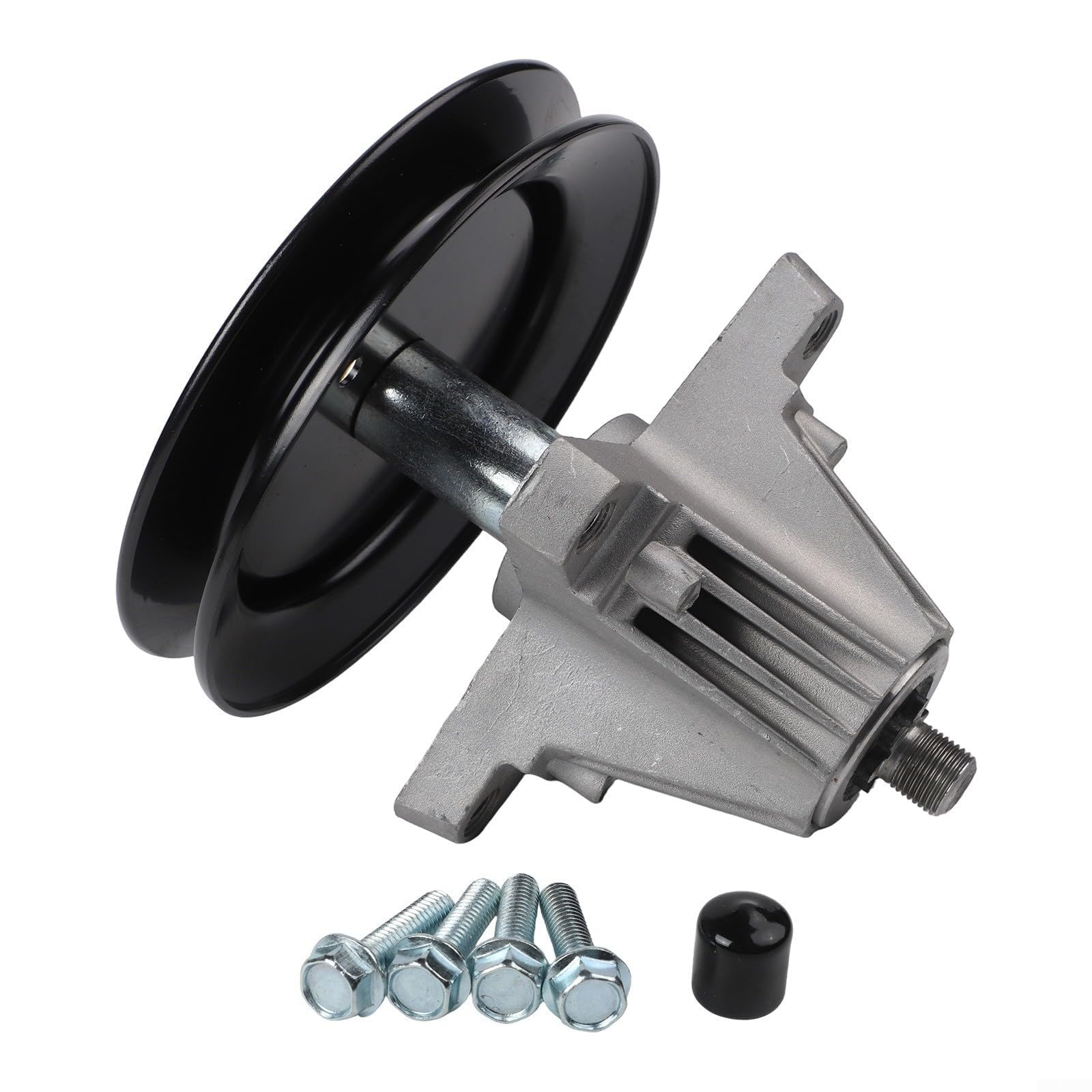 Conjunto de husillo para cortacésped con polea para cubierta de 42 pulgadas, reemplaza 918-04822A 618-04822A 618-04950, se adapta a piezas de cortacésped de tractor de césped, incluye