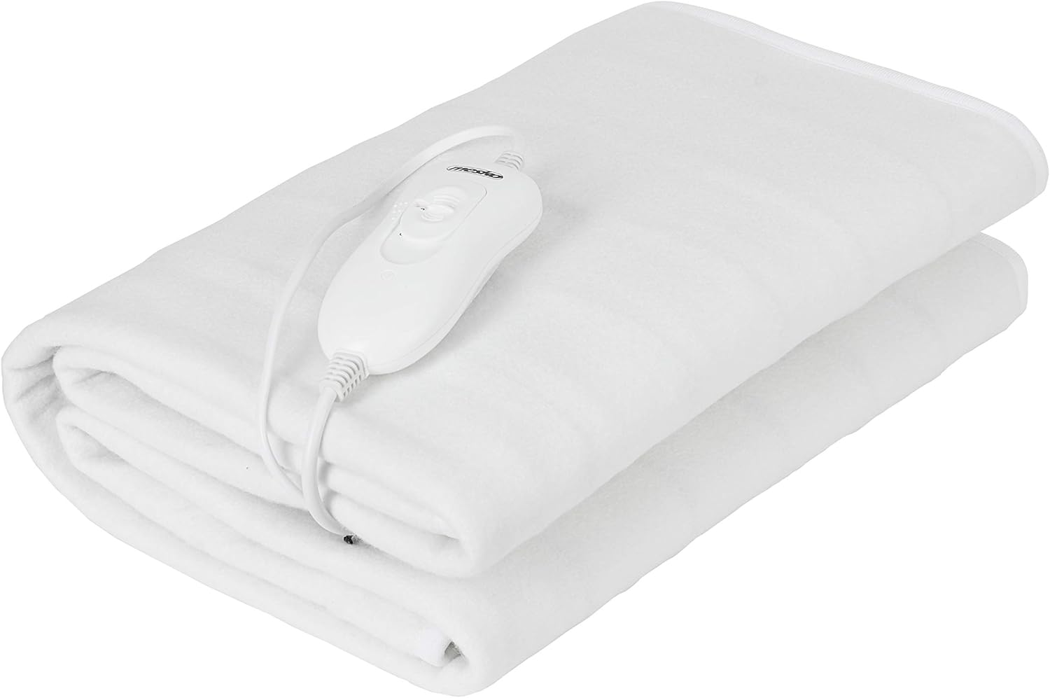 Mesko Ms-7419 Calienta Camas Eléctrico, 60W,3 Niveles de Temperatura, Poliéster, Blanco, 150x80 Cm