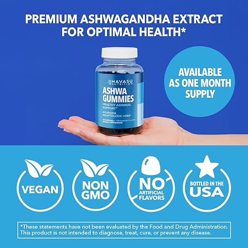 Miniatura 10 de Ashwagandha - Suplemento de gomitas diseñadas para calmar y relajarse 60 deliciosas gomitas veganas para aliviar el estrés