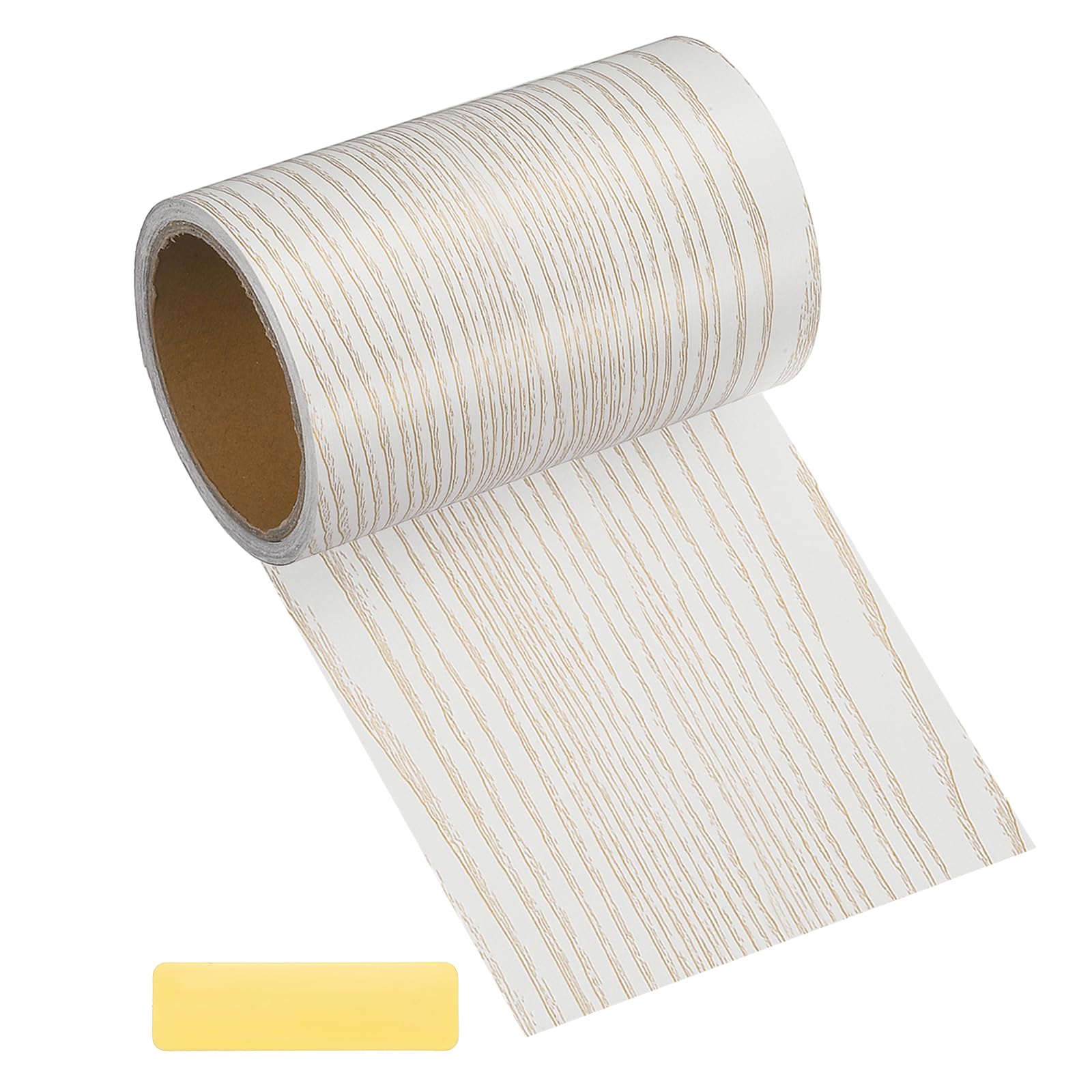 sourcing map 15x1000cm Wood Grain Repair Tape Repair Patch Yellow Oak