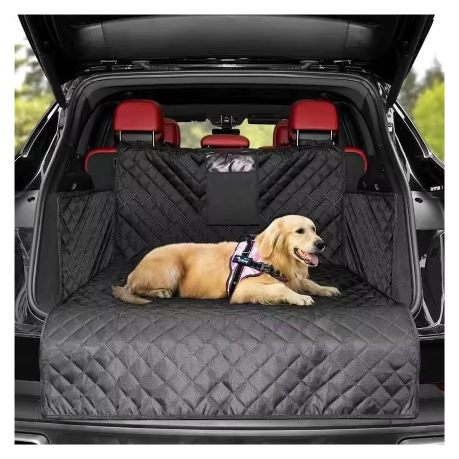 Laderaumwanne Universelles Auto-Innenzubehör, SUV-Cargo-Liner Für Hundebesitzer, Robuste, Wasserdichte Kofferraummatte, Leicht Zu Reinigen Kofferraumwanne(B)