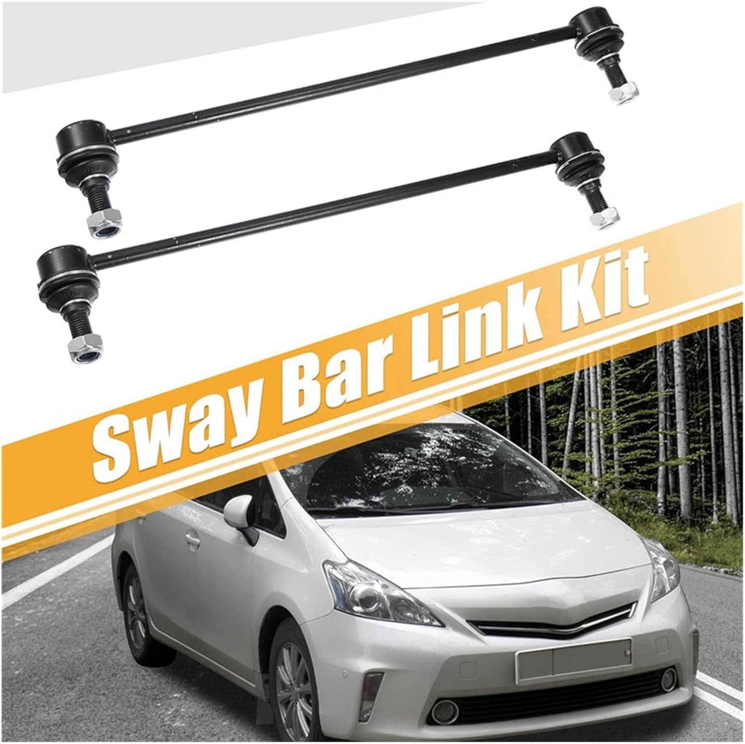 Front Sway Bar Links Compatible With Scion XD 2008-2014 and Toyota Yaris 2006-2018 Car Accessories