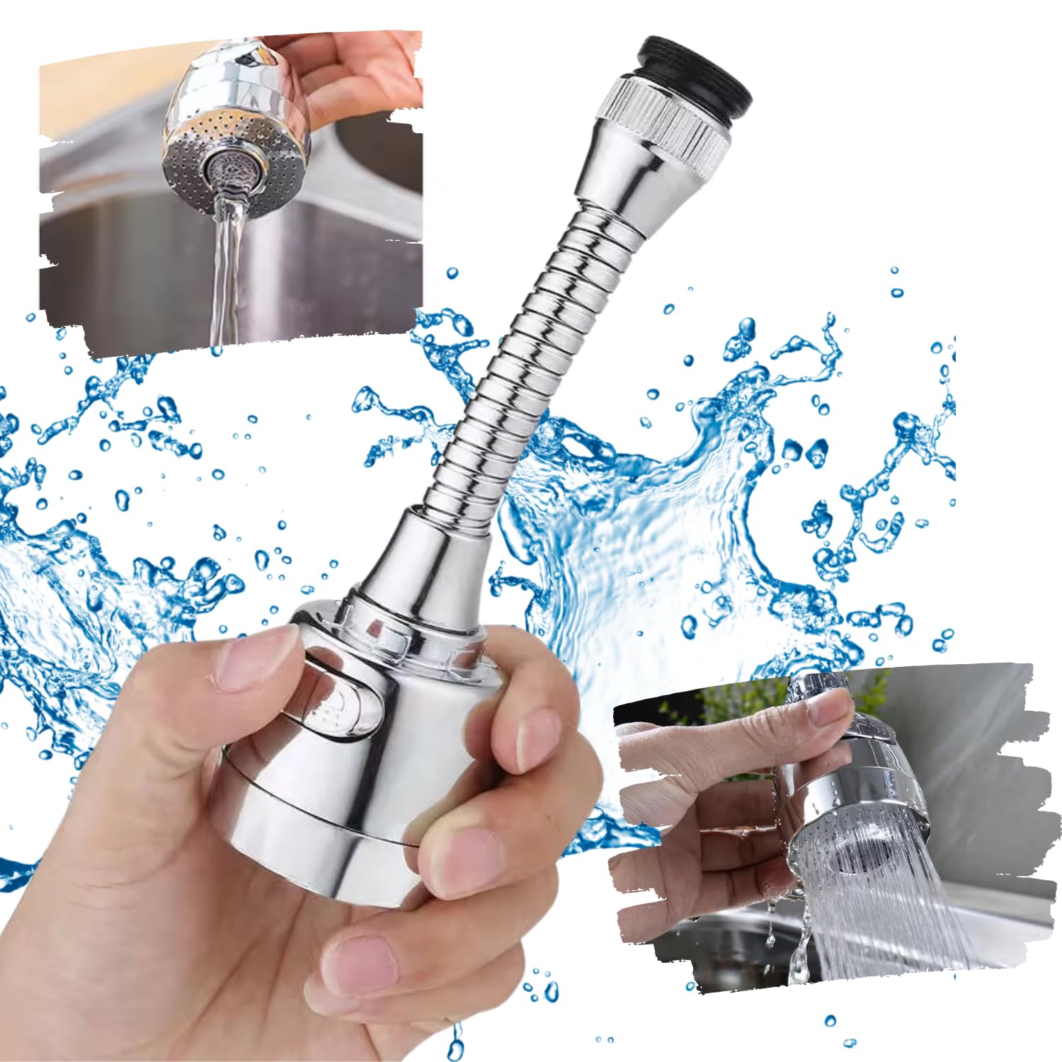 Atrady 360° Rotatable Kitchen Faucet Head Water-Saving Faucet Sprayer with 2 Adjustable Modes, Splash-Proof Design, Easy Installation for Kitchen and Bathroom (B0DDT74344) Amazon Price History, Amazon Price Tracker