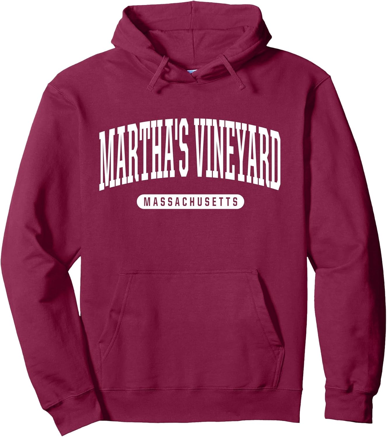 Martha's Vineyard Hoodie Sweatshirt College University Style Pullover Hoodie