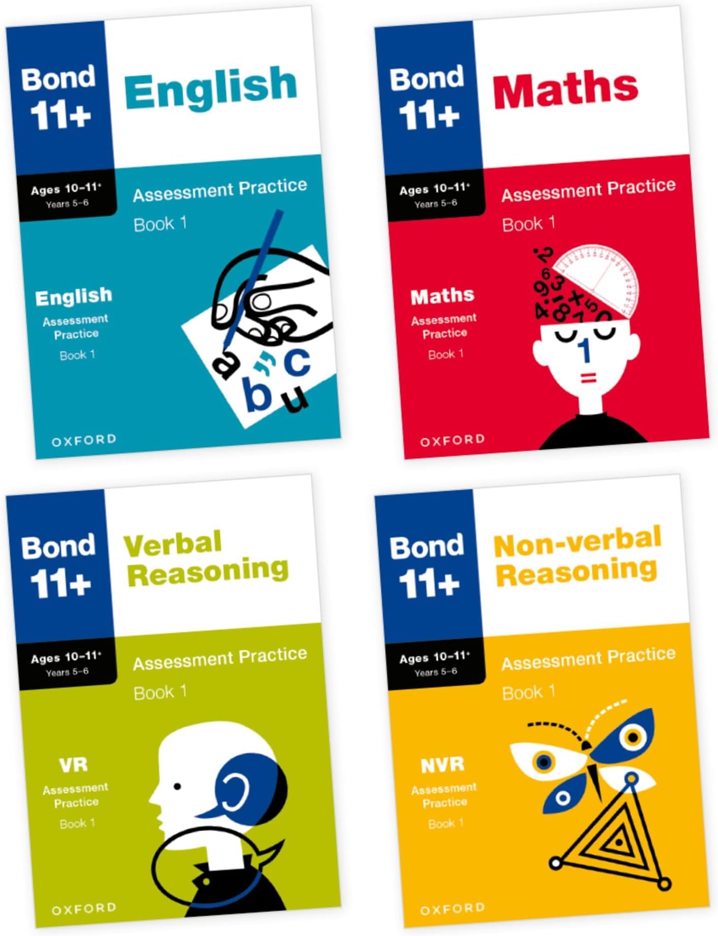Bond 11+ Assessment Practice Papers Bundle for Age 10-11+: English, Maths, Non-verbal Reasoning, Verbal Reasoning: Ready for the 2026 exam (for GL ... 11 plus exams) (Bond: Assessment Papers)