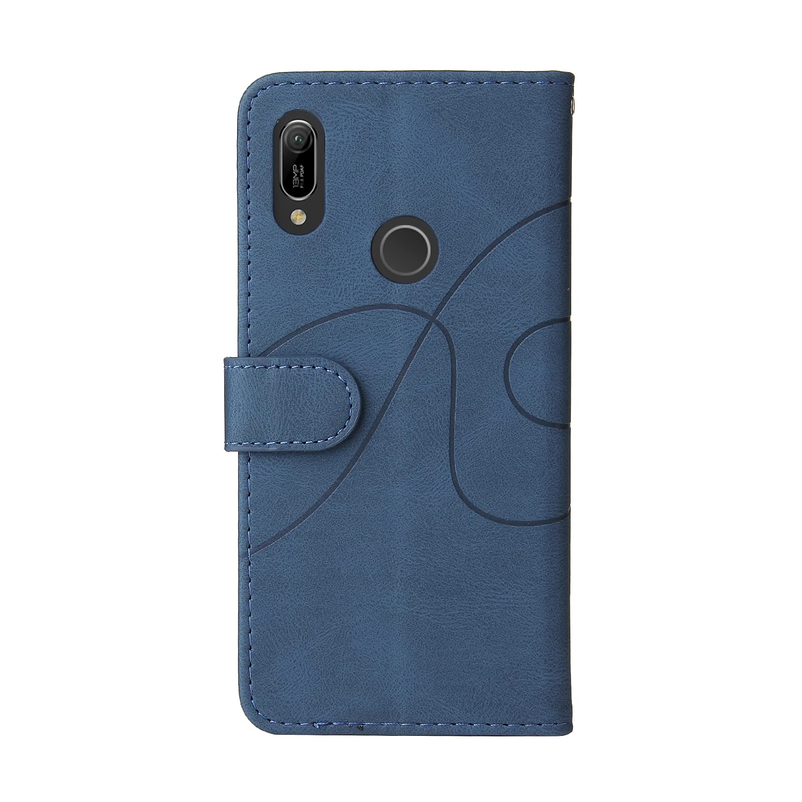 Coque Huawei Y6 2019 PU Cuir Portefeuille Housse étui Fermeture Magnétique Fentes Cartes - View #6