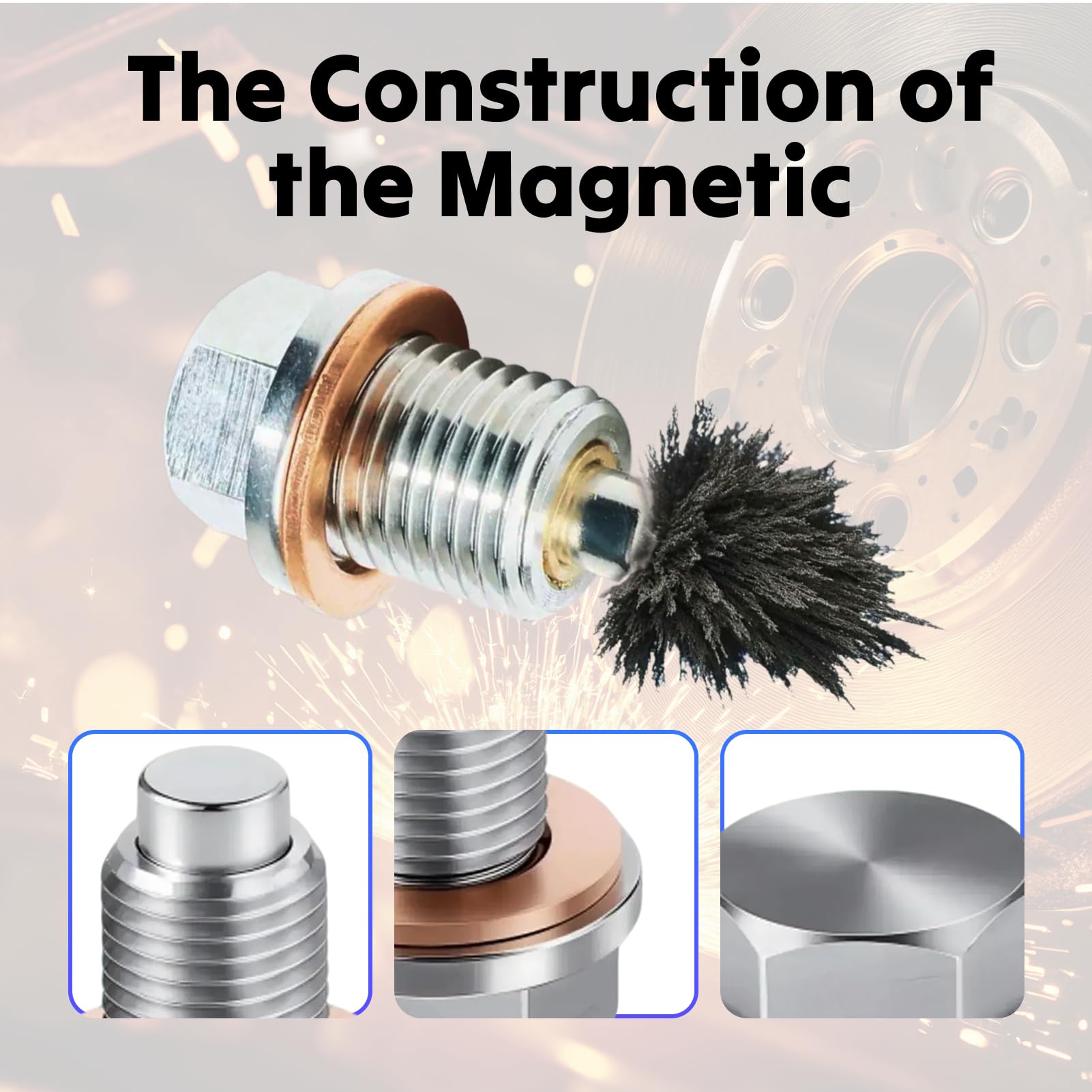 M14 x 1.5 magnetyczny korek spustowy oleju, śruba spustowa m14, nakrętka spustowa obudowy magnetycznej, zestaw śrub oleju samochodowego
