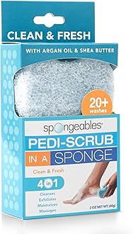 Pedi Scrub Foot Exfoliating 20+ Wash Sponge