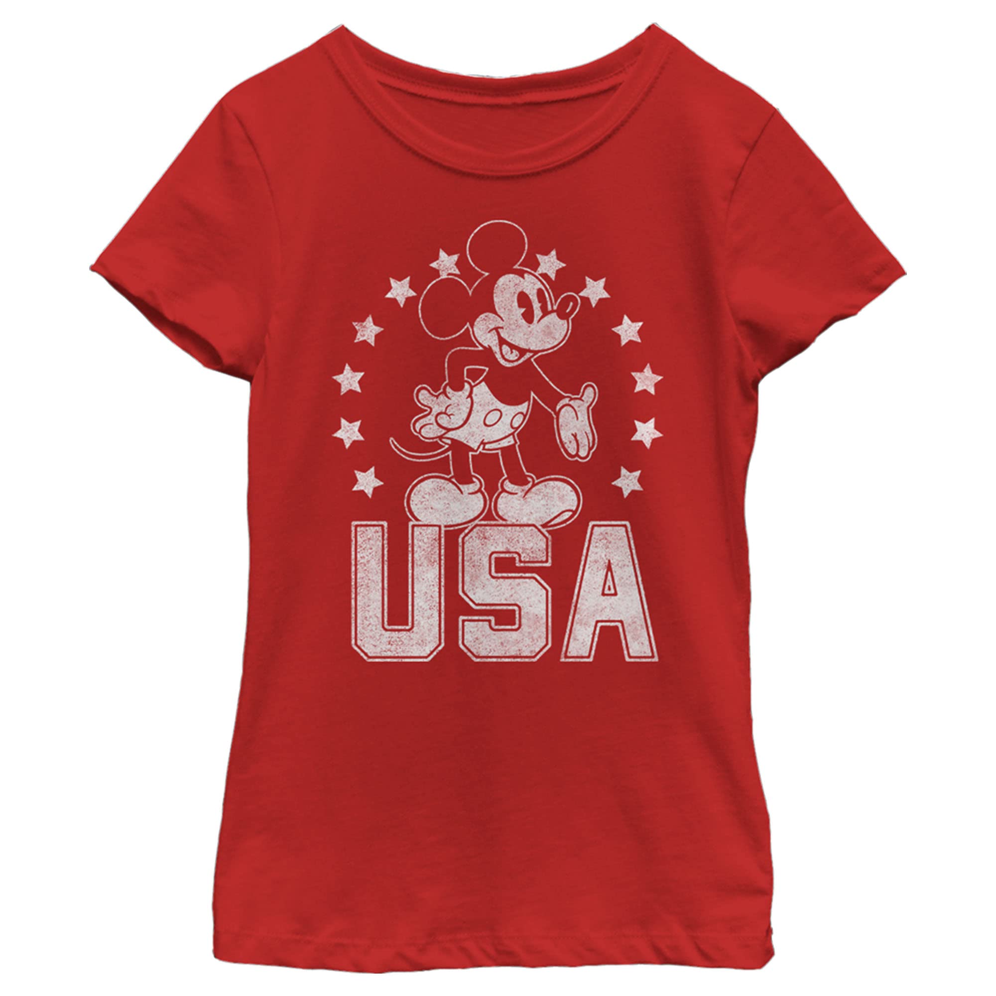 T-shirt Mickey Disney rouge en maille premium taille L