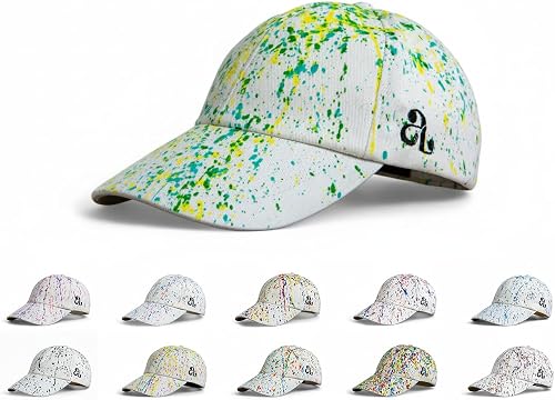 ARTLASY, Unique Painted Baseball Hat for Men and Women, Handmade, Adjustuble Siz
