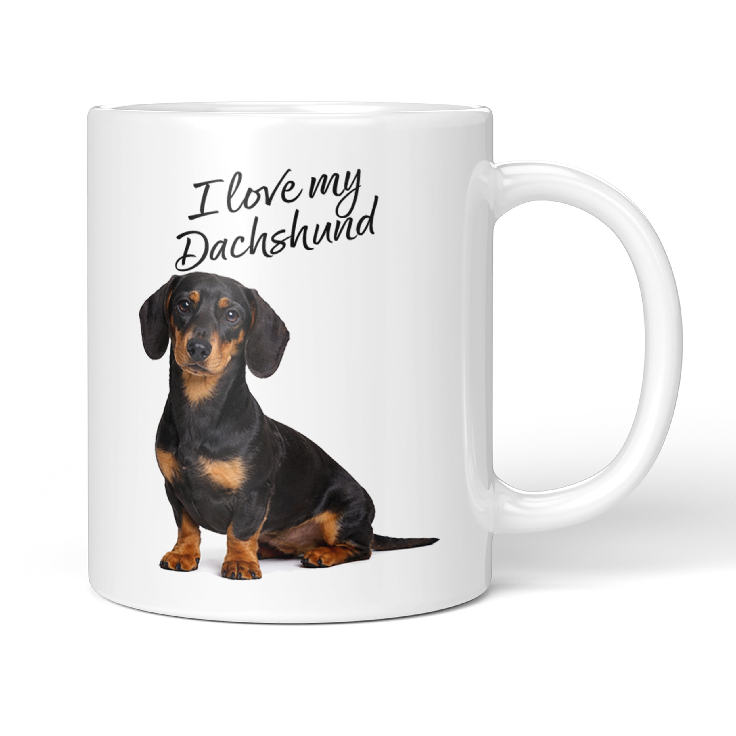Party People Dachshund Mug - 11oz Ceramic Coffee or Tea Cup for Dog Lovers, Christmas, Birthday, Secret Santa, Mother’s Day or Father’s Day Gift 0040