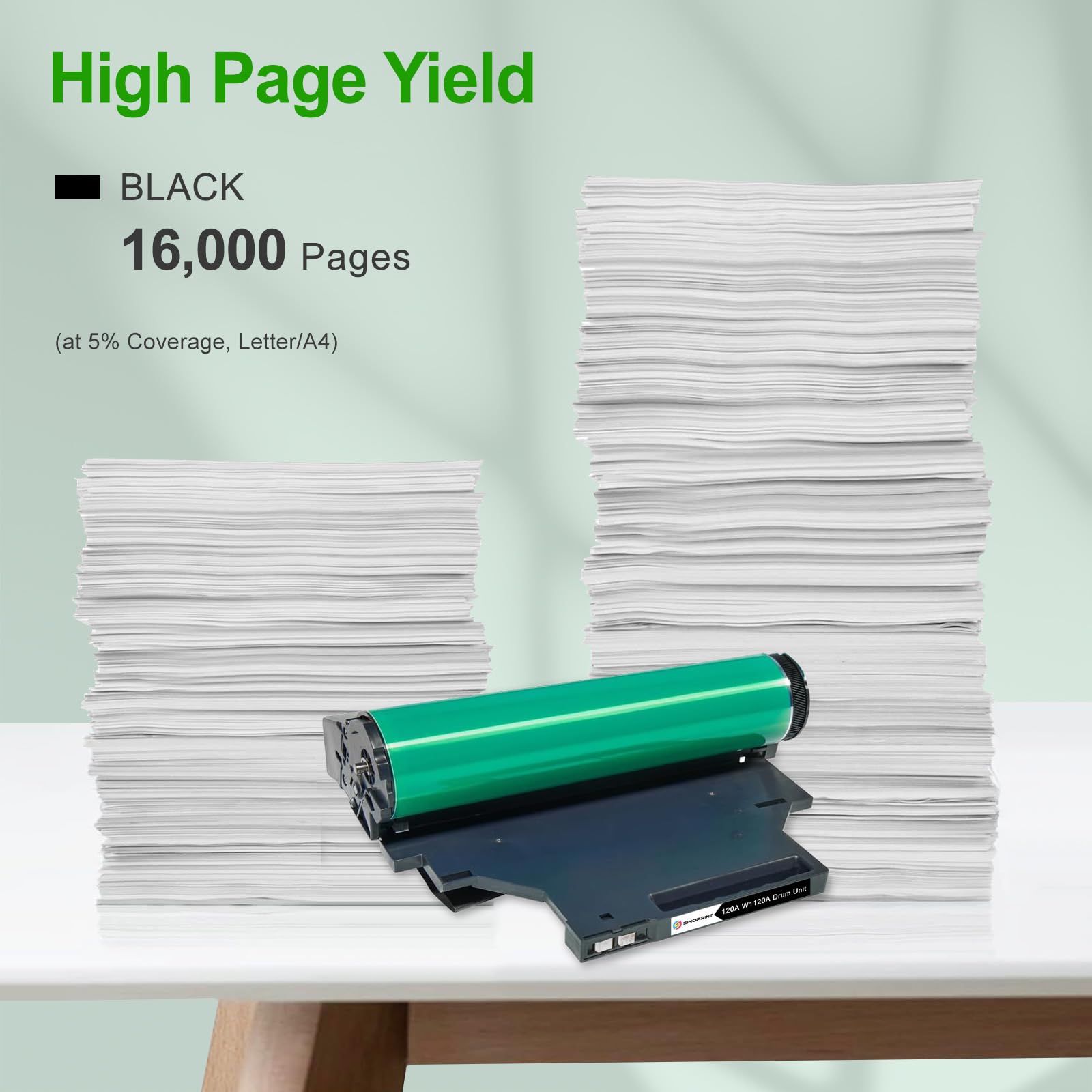 120A W1120A Unité de Tambour Compatibles pour HP 120A W1120A Tambour pour HP Color Laser 150nw 150a Laser MFP 179fnw 179fwg 178nw 178nwg, 16000 Pages