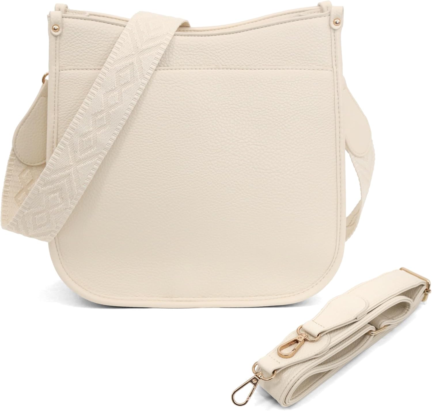 Women's Crossbody Bag with 2 Adjustable Straps- PU Leather Shoulder Handbag, Daily Essentials Purse