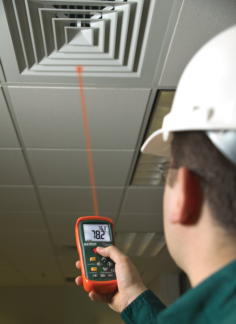 Extech Instruments AN200 mini termometr z termometrem na podczerwień.