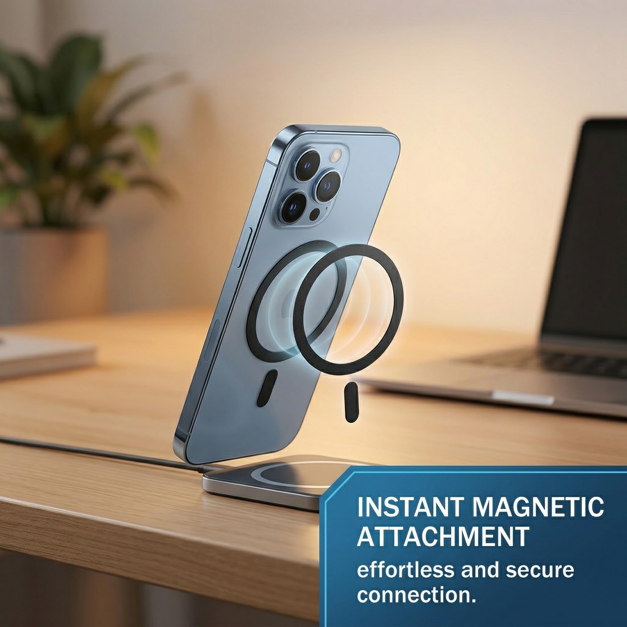 6 Pezzi Adesivo Universale Ad Anello in Metallo per Ad Anello, Compatibile con Caricatore Senza Fili Magnetico, Non Magnetici
