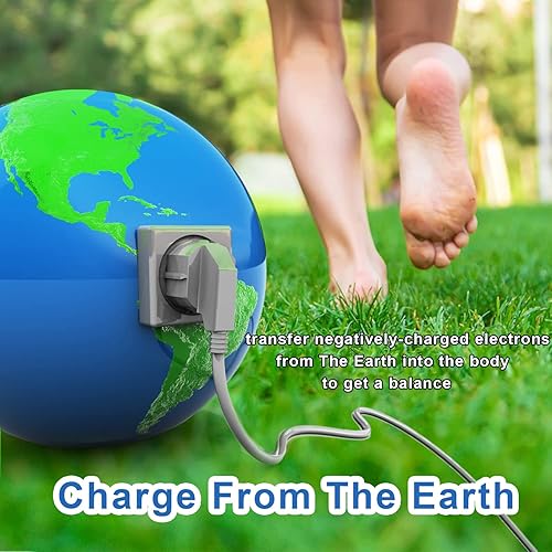 Miniatura 6 de Alfombrilla de conexión a tierra para un mejor sueño, alivio del dolor y menos estrés, hoja de conexión a tierra para cama tamaño King de 54 x 71