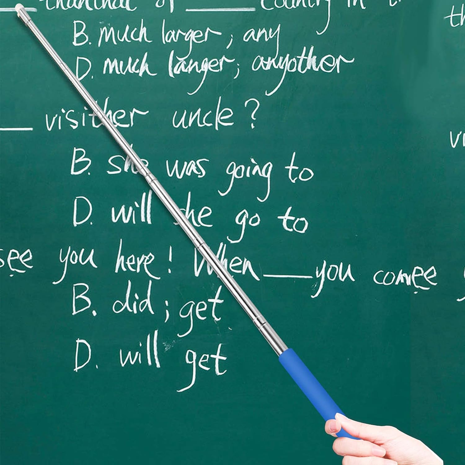 6 Pieces Telescopic Teachers Pointer, Hand Pointer Extendable Telescopic Retractable Pointer Whiteboard Pointer and Lanyards for Teachers Coach Presenter, Extends to 39 Inches : Office Products
