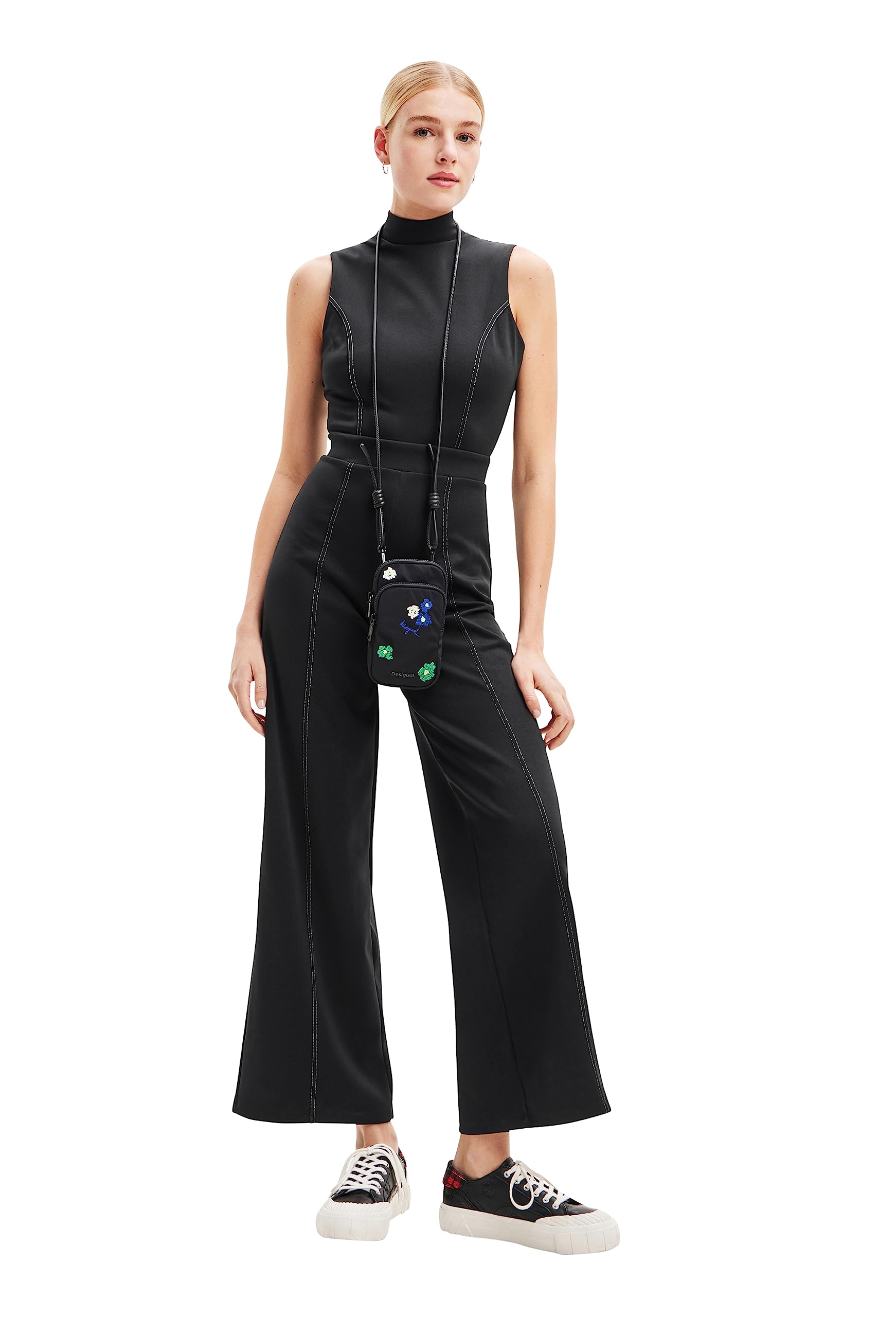 Desigual Women's Jumpsuit_stit Casual Trousers, Black, M