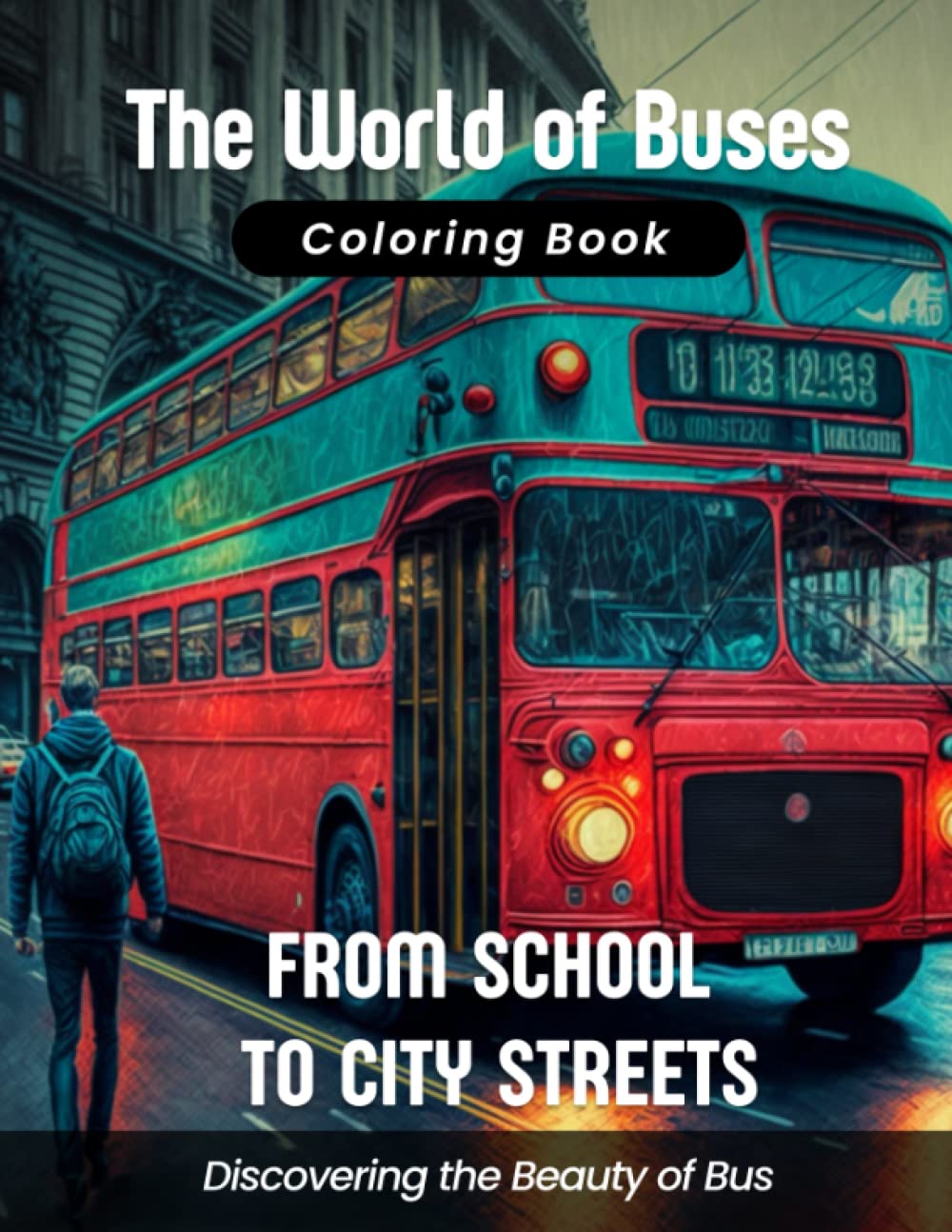 The World of Buses - From School to City Streets - Discovering the Beauty of Bus - Coloring Book