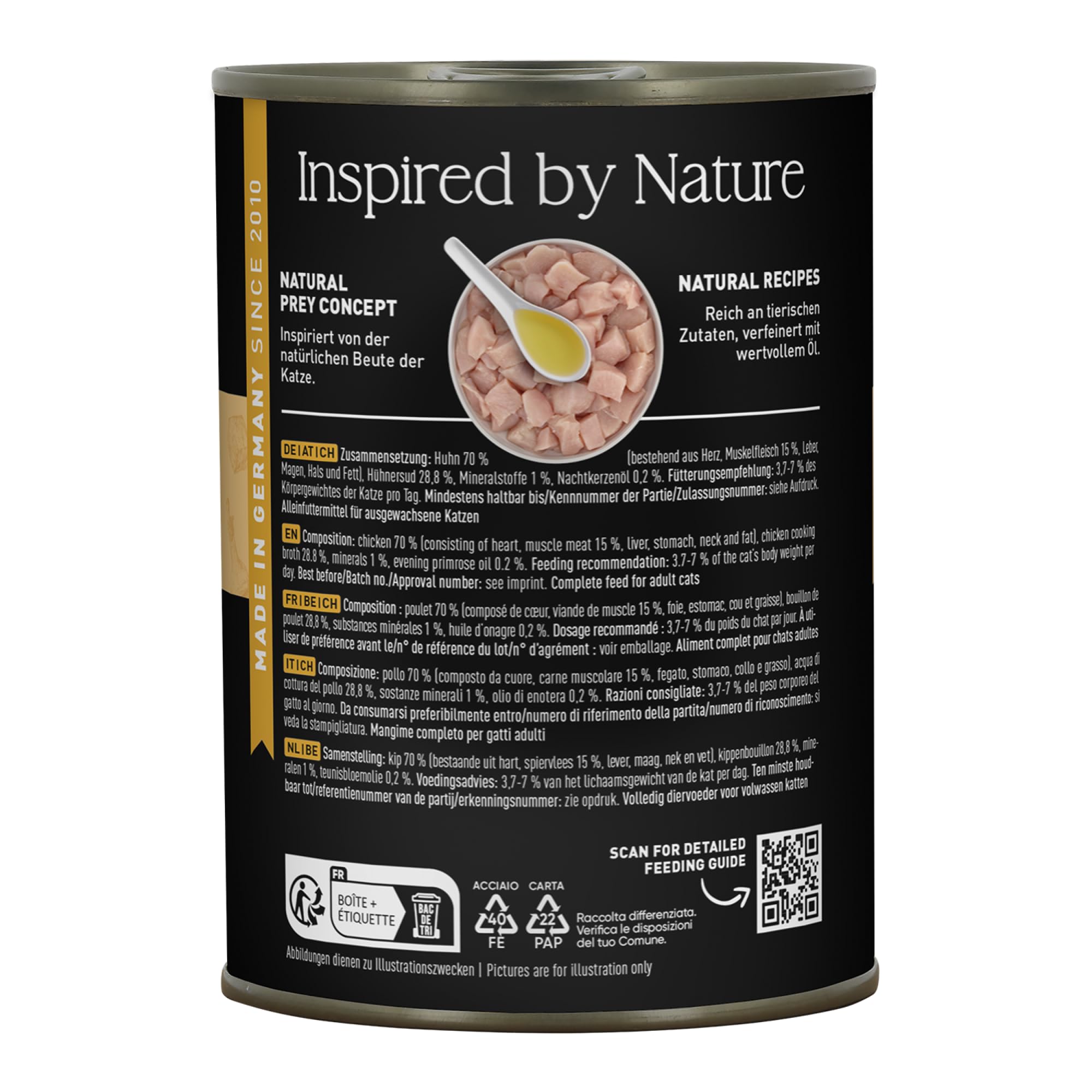 Catz finefood Katzenfutter Purrrr 103 Huhn, 6er Pack (6 x 400 g)