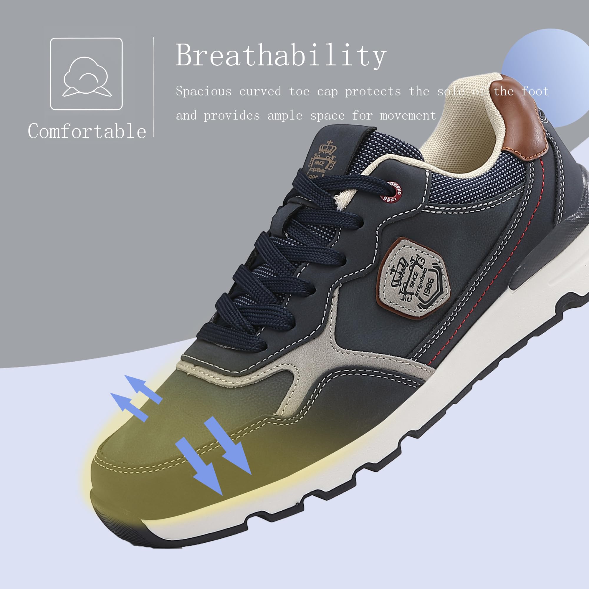 ARRIGO BELLO Sneakers Uomo Scarpe Ginnastica Sportive Running Trekking Mocassini Uomo Estivi all'aperto Respirabile Taglia 41-46