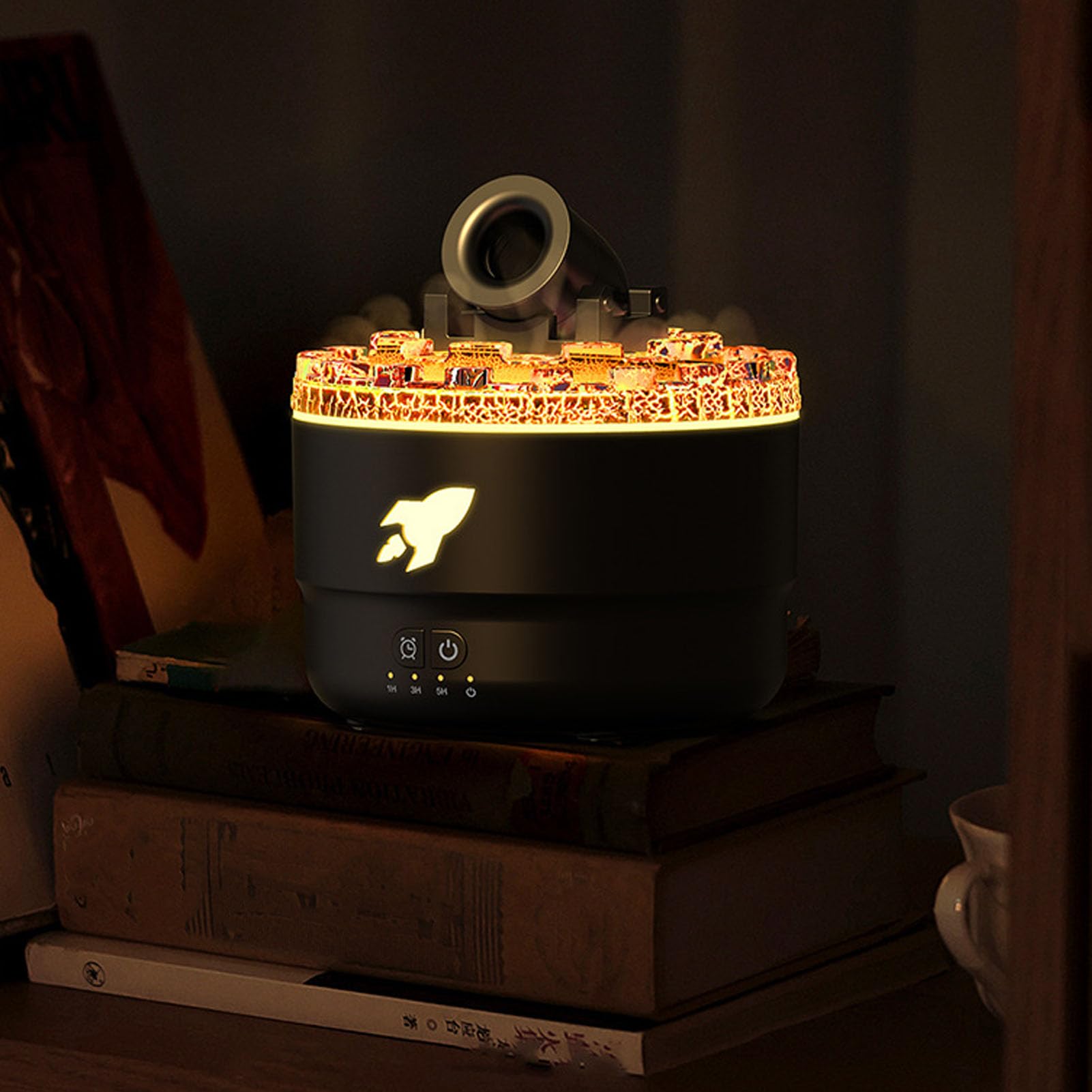Diffusore Aromaterapia USB Silenzioso con Luce LED Notturna, Umidificatore Ambiente Nebbia Fredda per Casa e Ufficio Relax
