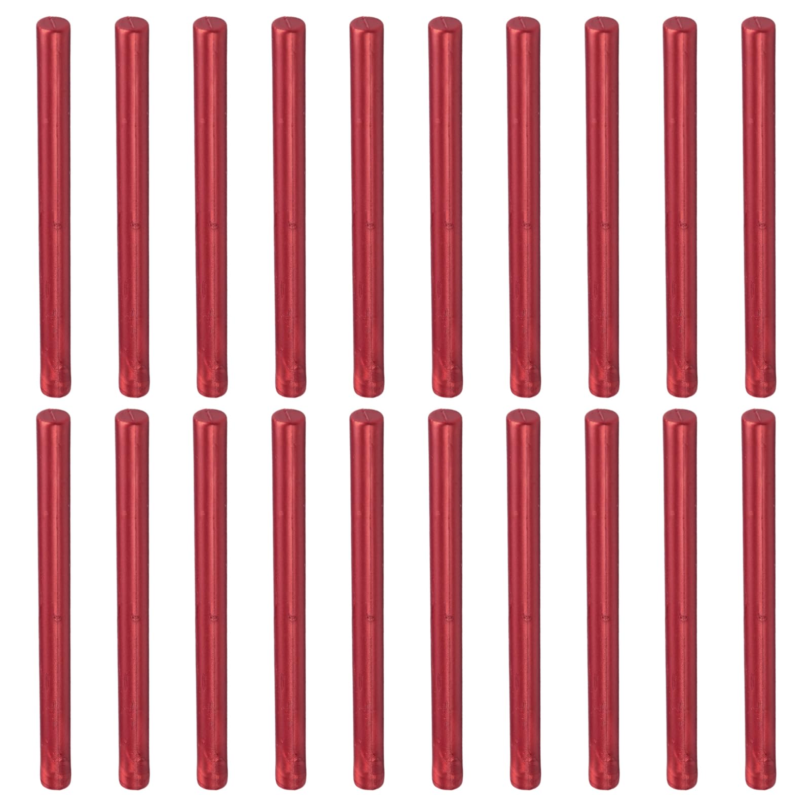 Sealing Wax Sticks, Sealing Wax for Wax Gun 7 mm, Pack of 20 Wax Seal Wax Metallic, Sealing Wax Sticks for DIY Crafts, Seal Stamps, Letters, Cards, Envelopes, Invitations, Party (Flame Red)