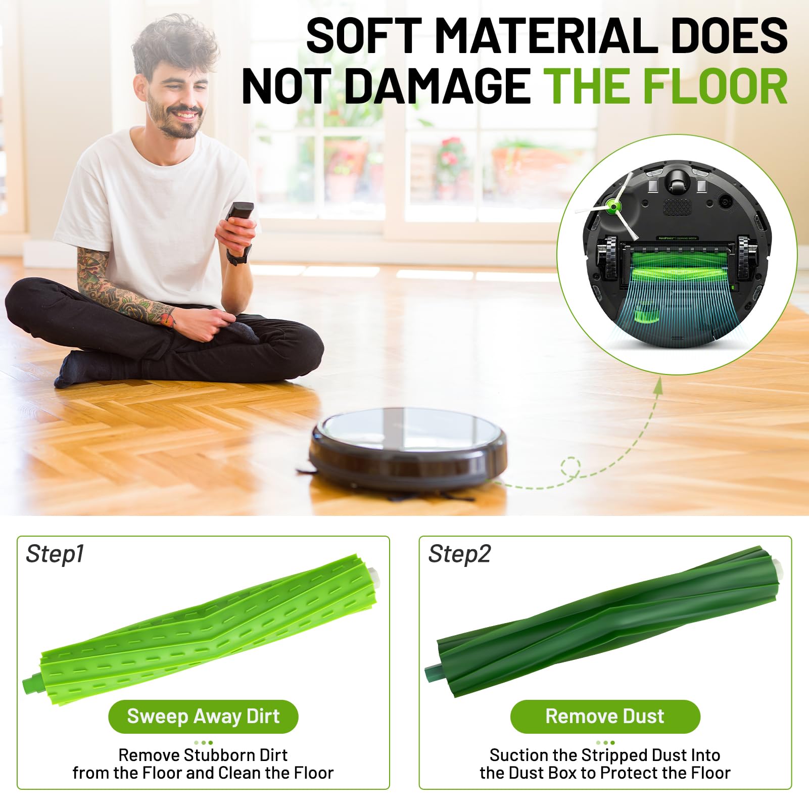 Spazzole Di Ricambio Per IRobot Roomba - Set 4 Pezzi, Compatibili Con Serie E, I, J - Foto 4