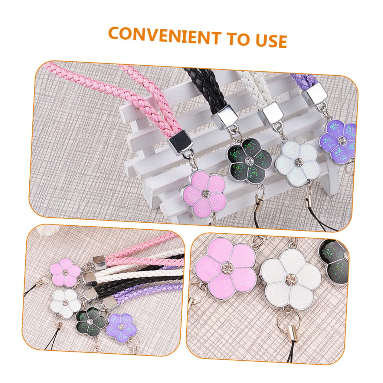 Gadpiparty Adornos Para Telefonos Moviles Accesorios Moviles Accesorios Para Moviles Muñeca De Cordón De Teléfono Perlas De Teléfono Soga Cordones Para Colgar Telefonos Pu