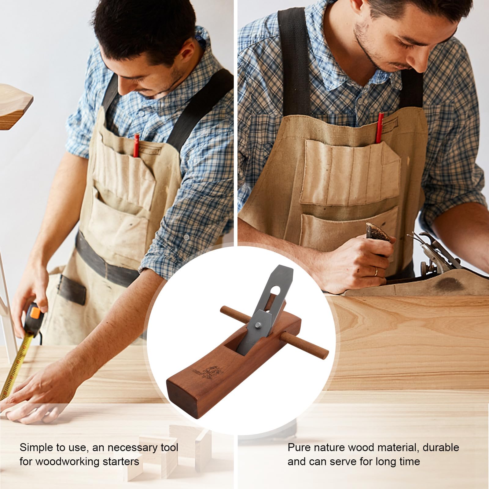 Lurrose Pialla Mano Utensile Falegnameria in Legno e Metallo Levigatore per Lavorazione Efficiente e Superficie Liscia per Carpentieri