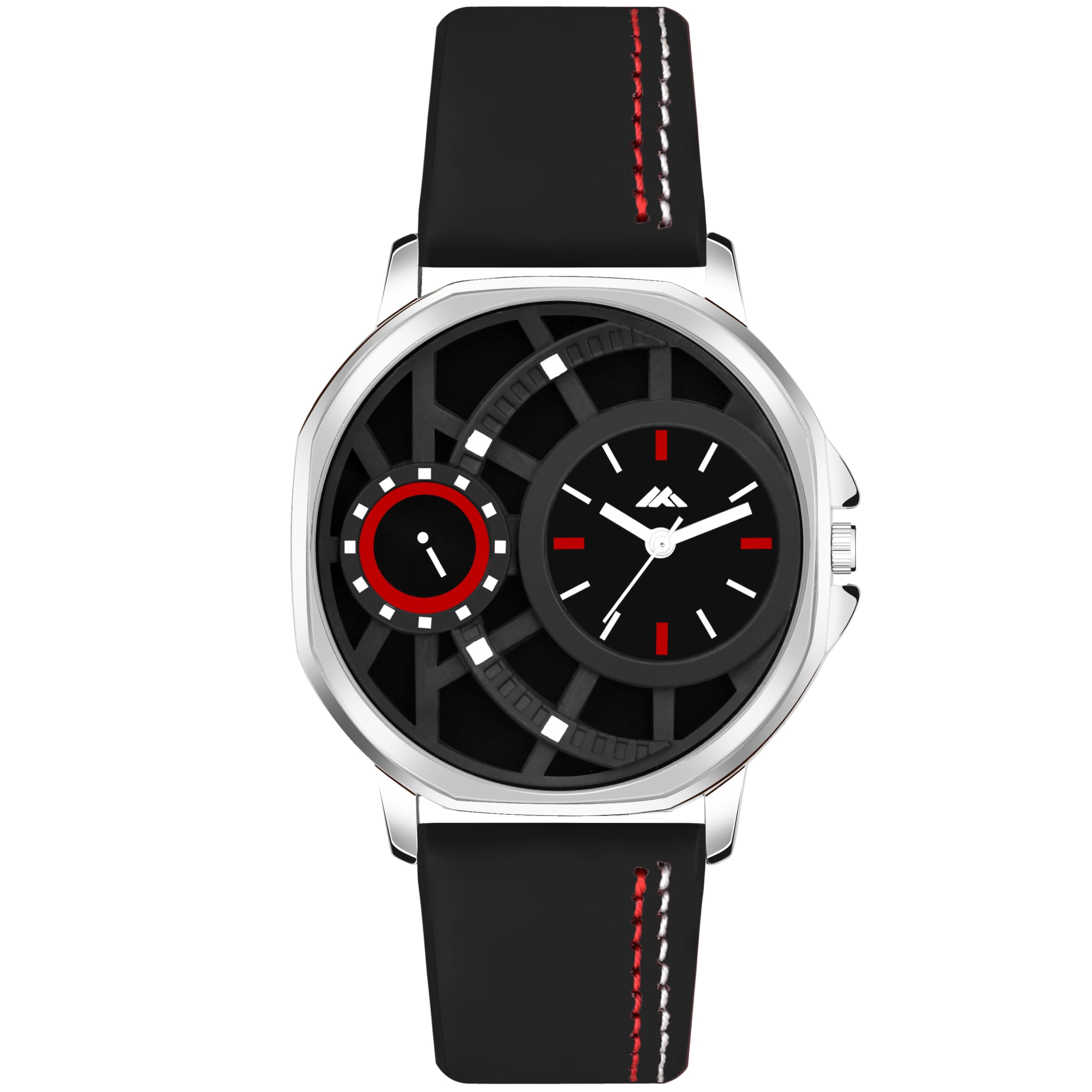 Shocknshop Leather Analog Stylish Black Dial Watch For Mens Boys (Black Colored Dial And Strap) -Mt44 (B0D93VMRL9) Amazon Price History, Amazon Price Tracker