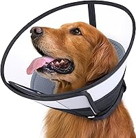 Vista 1 de Collar de cono para perros después de la cirugía, cono suave de recuperación de perros, conos transpirables para perros grandes y medianos pequeños