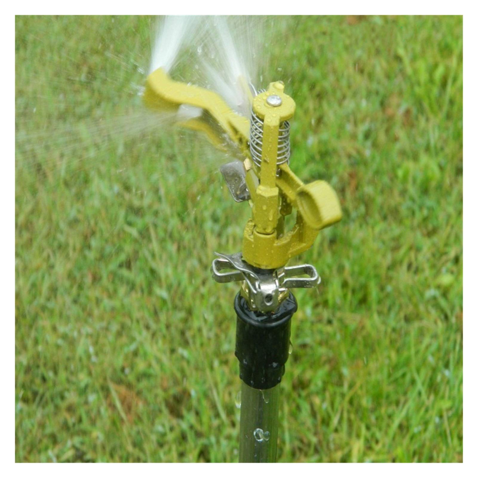 Irrigazione Gocciolatore automatico rotante per giardino prato, spruzzatore di irrigazione regolabile a 360 gradi, 2 pezzi per un'irrigazione efficace del paesaggio