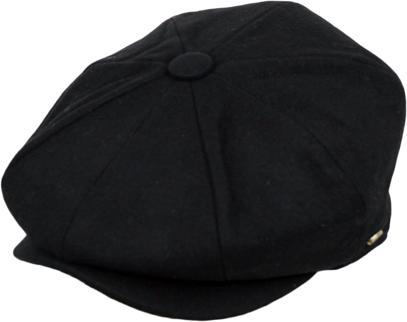 Men's Classic 8 Panel Wool Blend Newsboy Snap Brim Collection Hat