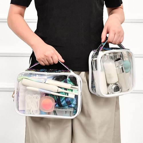 Miniatura 6 de Funny Gamepad Clear Toiletry Bag for Traveling,2 Pack Makeup Cosmetic Bag with Zipper,Travel Bag for Toiletries,Travel Essentials 21215024