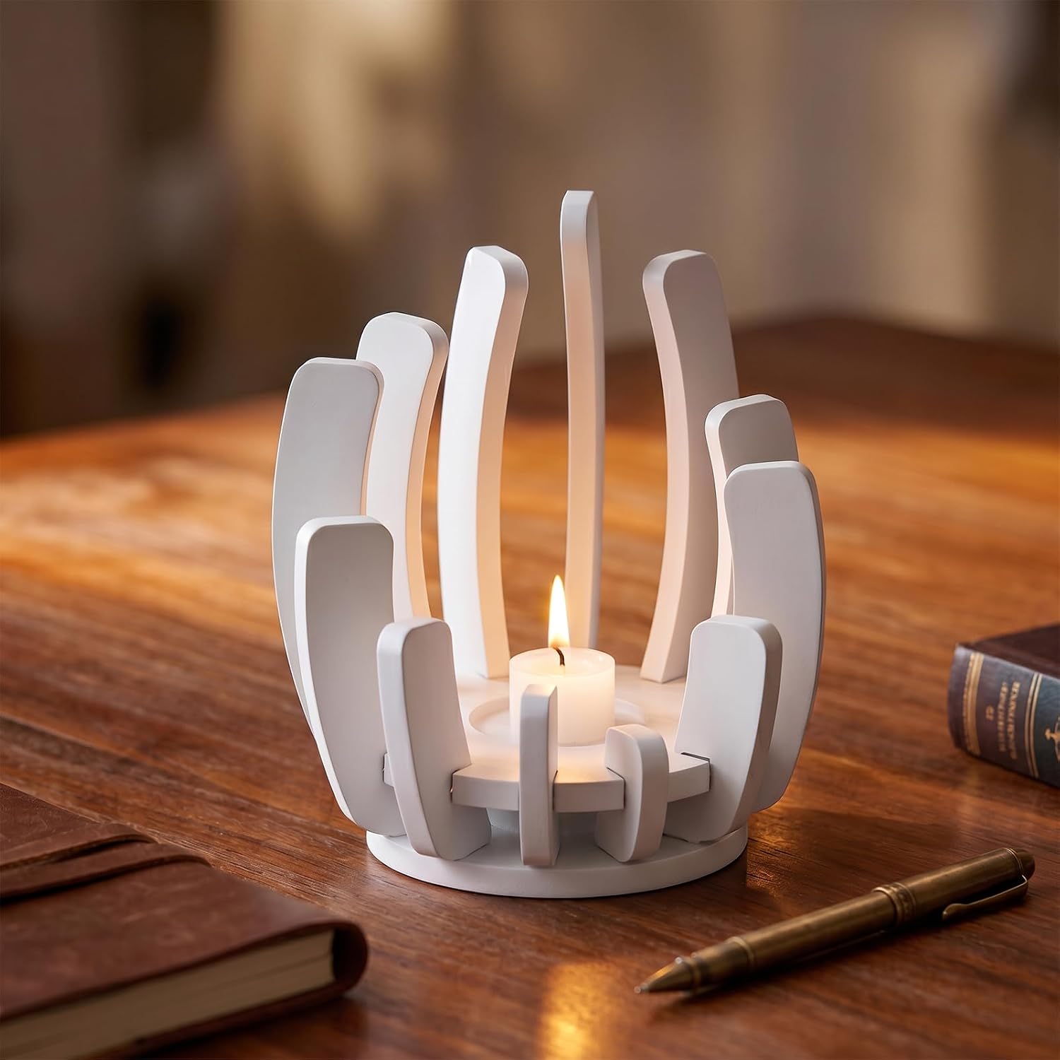 Gjinxi Candle Holder Resin Molds Silicone Candle Making Mold Wave Spiral Casting Decor Mold for DIY Craft Aromatherapy Candles Home Decoration Table Centerpiece Wedding Party Plaster Cement