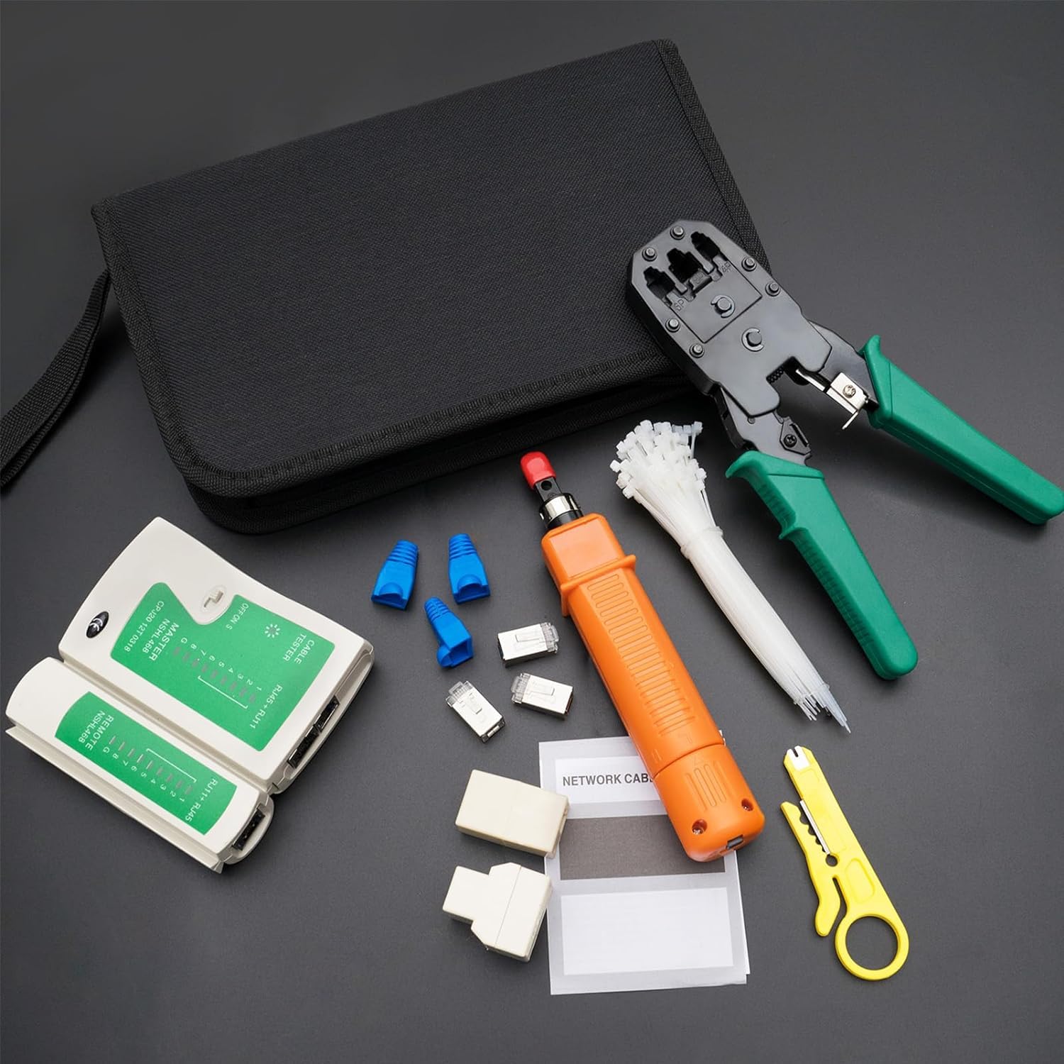 SGILE 9-in-1 Netwerk Reparatie Kits, Professionele Netwerk Gereedschap Kits, Computer Onderhoud
