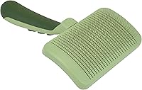 Coastal Pet Safari Self-Cleaning Slicker Brush for Dogs - Deshedding Tool Prevents Mats, Short & Long Hair, Large 8x4.5"