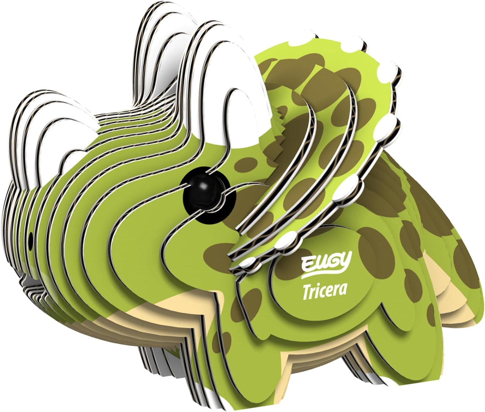 Eco-Friendly 3D Paper Puzzle (Triceratops)