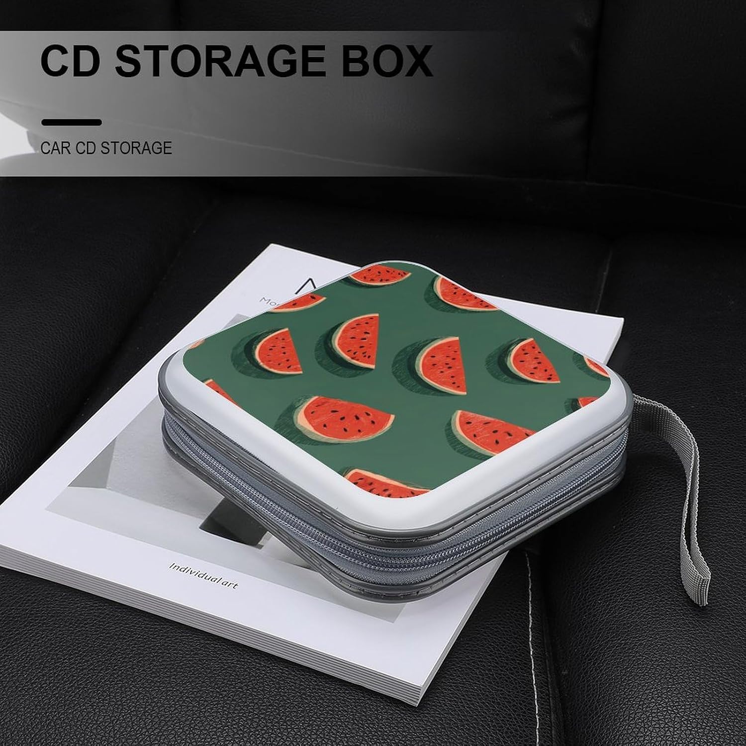 Watermelon Slices CD Case Wallet Portable DVD Holder Organizer Box