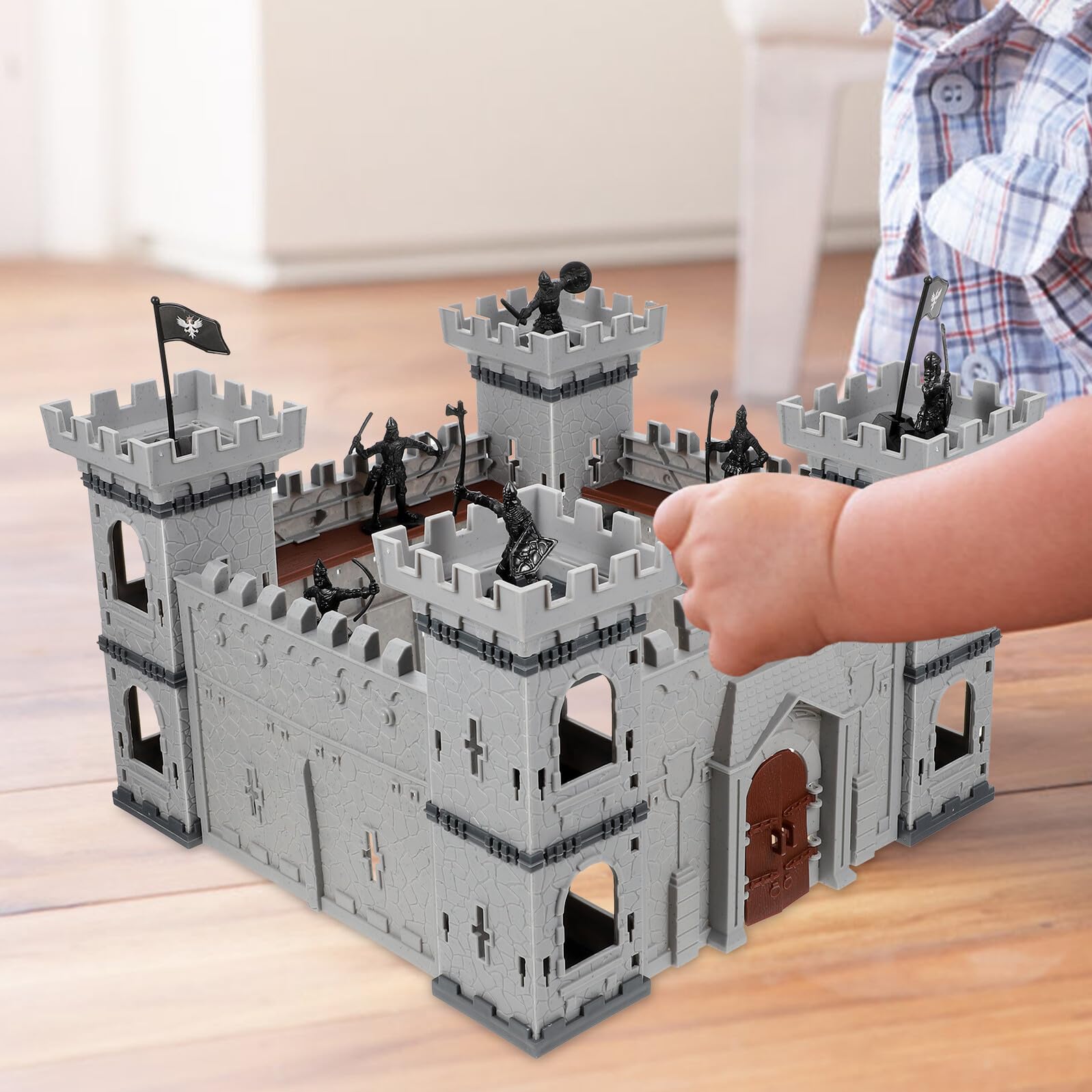 YARNOW Carro D’Assedio Cavallo, in Plastica Retrò Militare | Mini Figure Dell’Esercito, Soldatini Giocattolo e Action Figure, Leggero e Durevole, per Scrivania o Auto
