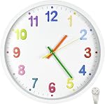 Wall Clock for Bedroom, 12 Inch Silent Wall Clock for Living Room, Kitchen (Colorful, 30cm/12inch)