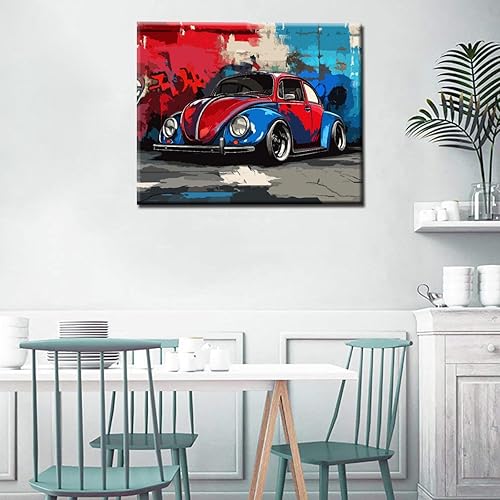 Miniatura 47 de Pintura por números para adultos y niños, pintura de motocross por números, pintura acrílica por números, kit de pintura acrílica por números