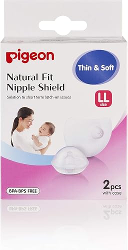 Pigeon Natural Fit Nipple Shield with Case, 17mm, 2-Pack