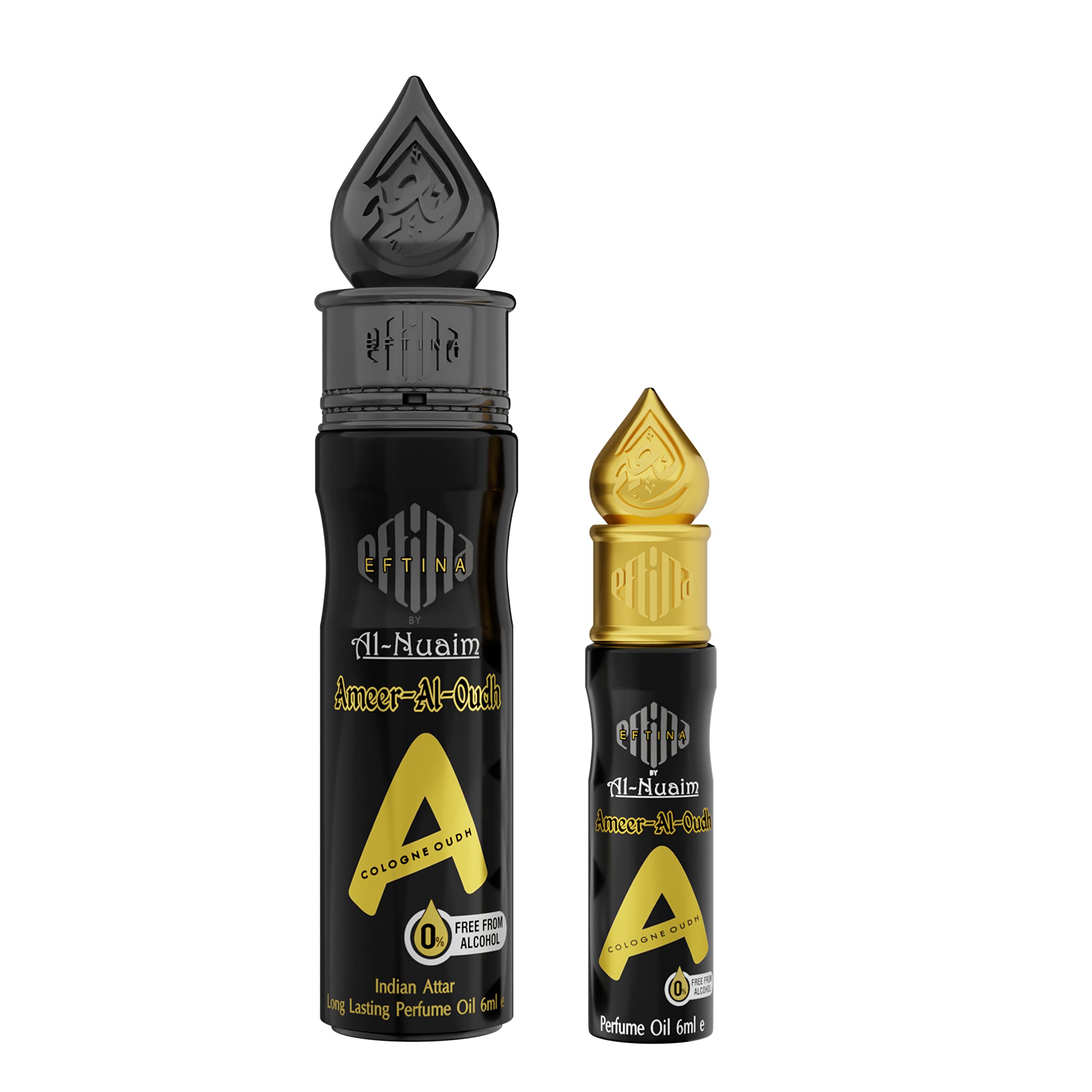 EFTINA by Al-Nuaim New Launch | Ameer Al Oudh | Alcohol Free | Attar Roll On | Luxury Scent with Long Lasting Fragrance For Men & Women | 6ml