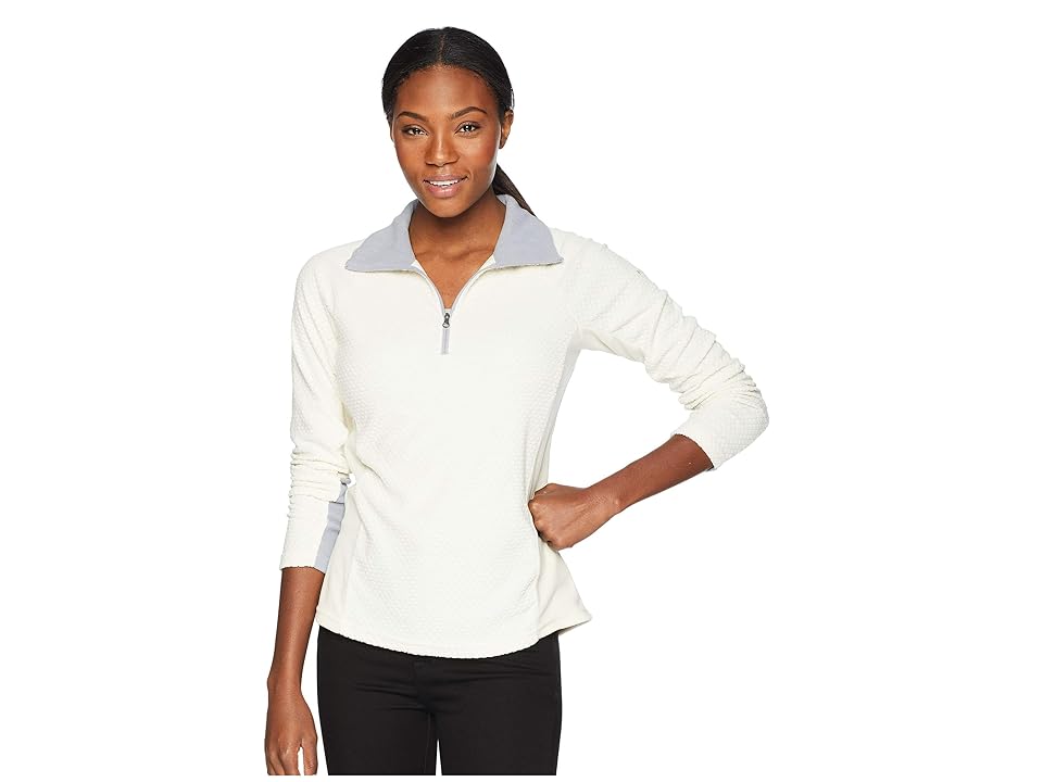 

Columbia Glacialtm IV Print 1/2 Zip (Light Bisque Diamond Quilt) Women's Clothing